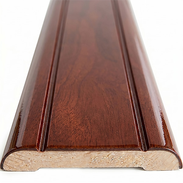 Pircher Coprifilo 2 Righe in Legno Lucidato Mogano MM10X65X2500* - PIRCHER OBERLAND